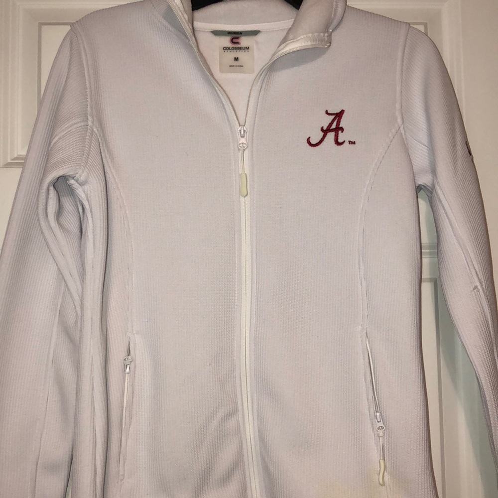 NWOT Alabama Crimson Tide heavy, hoodless zip up